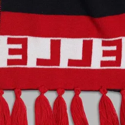 elle Girls Typographic Print Muffler with Tassels image 2