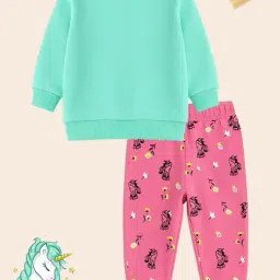 kuchipoo Girls Decorative/Art Deco Tracksuit Set image 2