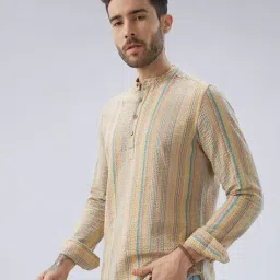 vastrado Men Slim Fit Short Kurta image 2