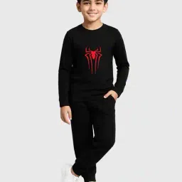 kuchipoo Boys Spider-Man Print Pants & T-Shirt Set image 2