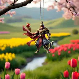 gopalvilla Mini Hanumanji Car Rearview Mirror Hanging Ornament image 2