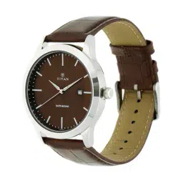 titan Men Water-Resistant Analogue Watch-NT1584SL04 image 2