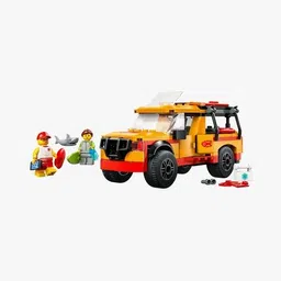 lego City Lifeguard Beach Rescue Truck Playset Building Blocks image 2