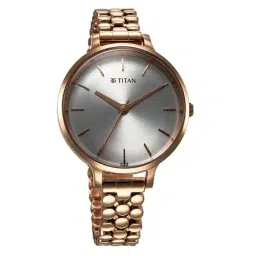 titan Women Round Dial Metal Strap Watch-2709WM02 image 2