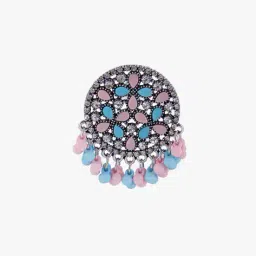 yousta Women Stone-Studded Drop Earrings image 2