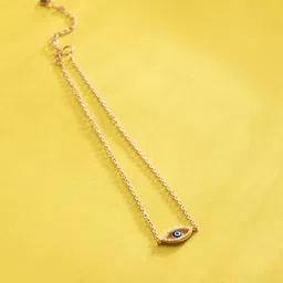 silvostyle by png Women Sterling Silver Rose Gold-Plated Eye-Catching Necklace image 2