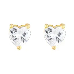 giva Sterling Silver Gold-Plated Stone Stud Earrings image 2