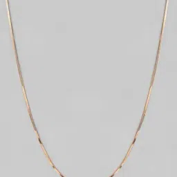 zavya Women Sterling Silver Rose Gold-Plated Serpentine Elegance Snake Chain image 2