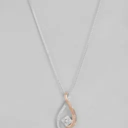 zavya Women Sterling Silver Pendant with Chain image 2