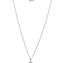 mannash Women Sterling Silver Chain with Pearl-Studded Pendant image 2