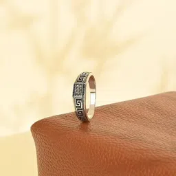 touch925 925 Pure Silver Bohemian Stone-Studded Ring image 2