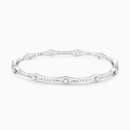 giva Women Sterling Silver Sparkle Bangle image 2
