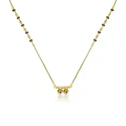p n gadgil jewellers Women Yellow Gold Beaded Mangalsutra image 2