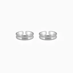 giva Women Sterling Silver Toe Rings image 2