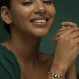 crash.club by ckc Women Yellow Gold Lab Grown Diamond-Studded Link Bracelet image 2