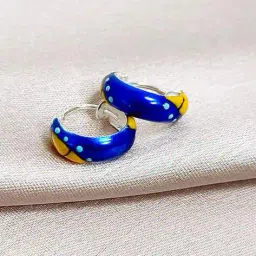 inari shines Women Sterling Silver Hoop Earrings image 2