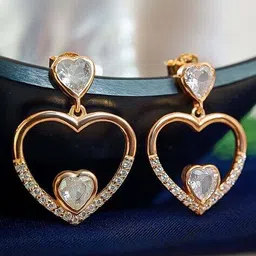 inari shines Women Sterling Silver Gold-Plated Drop Earrings image 2