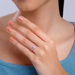 giva Women Sterling Silver Rose Gold-Plated Ring image 2