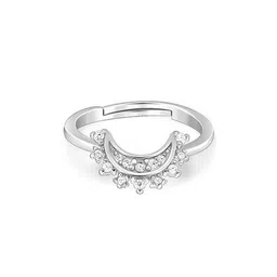 giva Women Sterling Silver See the Moon Ring image 2