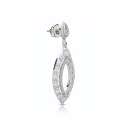 anayra Women Sterling Silver Stone-Studded Drop Earrings image 2