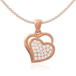 anayra Women Sterling Silver Rose Gold-Plated Necklace & Earrings Set image 2