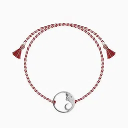 giva Men Sterling Silver Lord Ganesha Halo Rakhi image 2