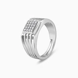 giva Men Sterling Silver Band Ring image 2