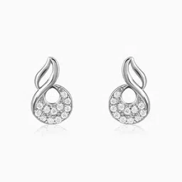 giva Women Sterling Silver Stud Earrings image 2