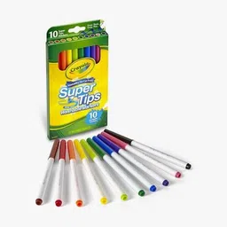crayola Set of 10 Washable Super Tips Markers image 2