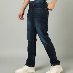 Shein Full Length Fly With Button Closure Mid Wash Jeans image 2