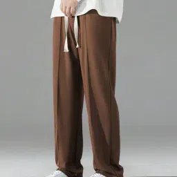 paralians Men Baggy Fit Pleated Trousers image 2