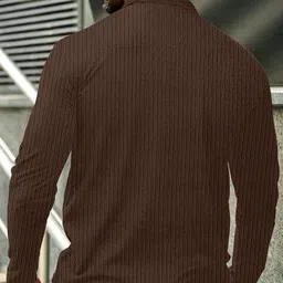 kajaru x ag Men Patterned Regular Fit Polo T-Shirt with Zipper image 2