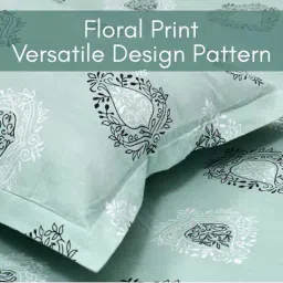 mafatlal 200 TC Printed Bedsheet with Pillow Cover image 2