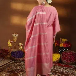 extra love by libas Women Embroidered Straight Kurta Set image 2