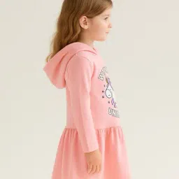 lazy shark Girls Typographic Print A-Line Dress image 2