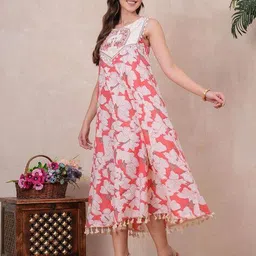 indie picks Self-design Fit and Flare Dress image 2