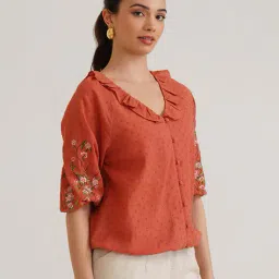 b77 Women Embroidery Top image 2