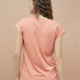ginger by lifestyle Women Cotton Printed T-shirt image 2