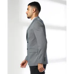 netplay Men Patterned Regular Fit Single-Breasted Blazer image 2