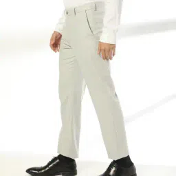netplay Men Slim Fit Flat-Front Trousers image 2