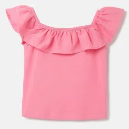 united colors of benetton Square-Neck Top with Ruffles image 2