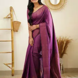 styleelite Women Banarasi Woven Saree with Tassels image 2