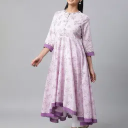 aurelia Women Floral Print Flared Kurta image 2