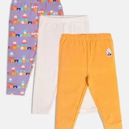 mini klub Pack of 3 Printed Leggings image 2