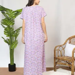 momtobe Women Floral Print Maternity Nightie image 2