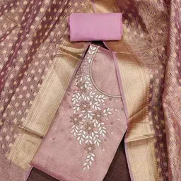 svaraa Women Embroidery Unstitched Dress Material   image 2