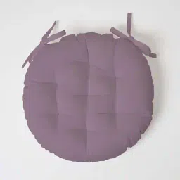 skanda fab Set of 6 Quilted Round Chair Cushions image 2