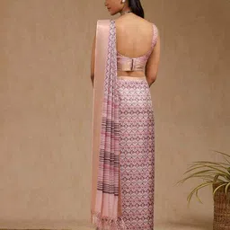soch Ikat Print Saree with Running Blouse Piece image 2