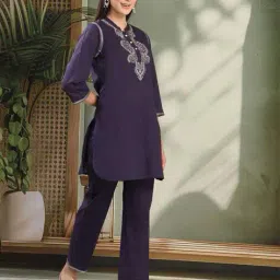 nayam by lakshita Women Embroidery Straight Kurta Set image 2