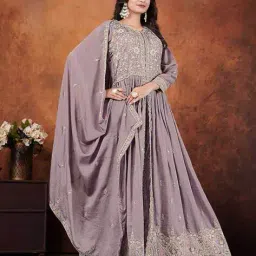 nyrika Women Embellished Anarkali Kurta Suit Set image 2